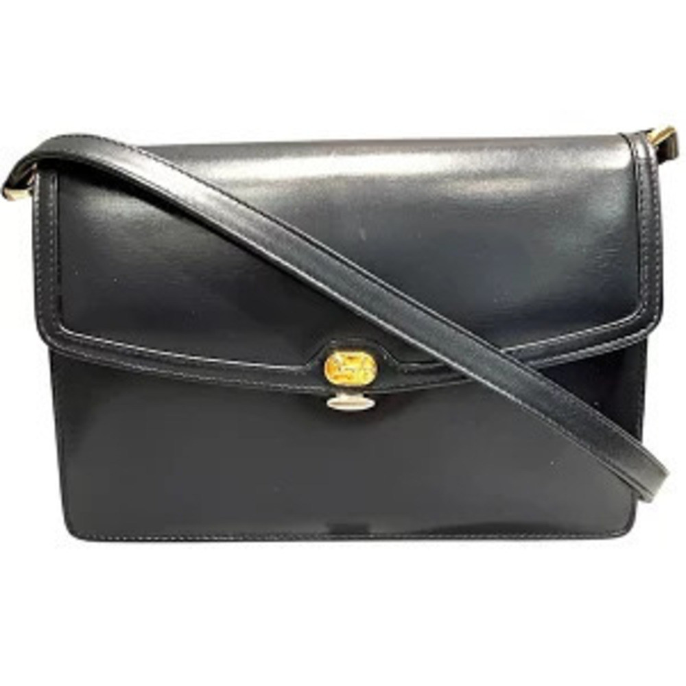 Celine Carriage Navy Blue Leather Bag Shoulder